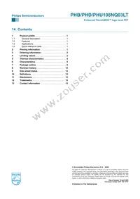 PHD108NQ03LT Datasheet Page 14