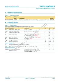 PHD110NQ03LT Datasheet Page 2