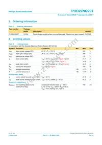 PHD22NQ20T Datasheet Page 2