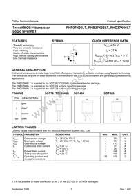 PHD37N06LT Datasheet Cover