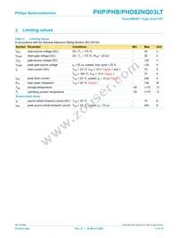 PHD82NQ03LT Datasheet Page 2