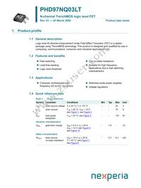 PHD97NQ03LT Datasheet Cover