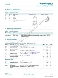 PHD97NQ03LT Datasheet Page 2