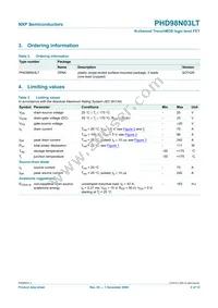 PHD98N03LT Datasheet Page 2