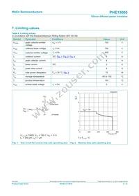 PHE13005 Datasheet Page 3