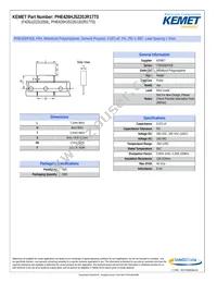 PHE426HJ5220JR17T0 Datasheet Cover