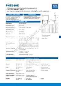 PHE840EY6470MD14R06L2 Datasheet Cover