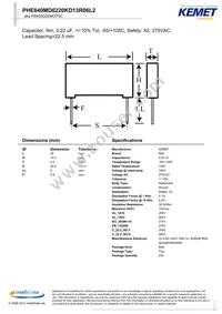 PHE840MD6220KD13R06L2 Datasheet Cover