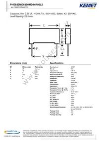 PHE840MD6390MD14R06L2 Datasheet Cover