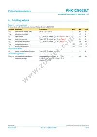 PHK12NQ03LT Datasheet Page 3