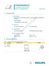 PHK24NQ04LT Datasheet Cover