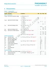 PHK24NQ04LT Datasheet Page 5