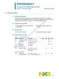 PHK28NQ03LT Datasheet Cover