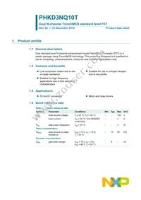 PHKD3NQ10T Datasheet Page 2