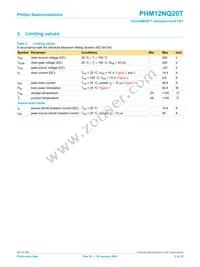 PHM12NQ20T Datasheet Page 2