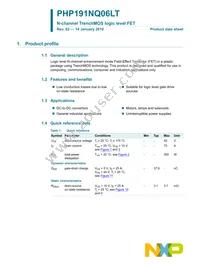 PHP191NQ06LT Datasheet Page 2