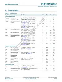 PHP191NQ06LT Datasheet Page 6