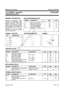 PHP21N06T Datasheet Cover