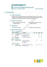 PHP23NQ11T Datasheet Page 2
