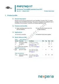 PHP27NQ11T Datasheet Cover