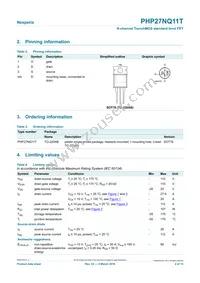 PHP27NQ11T Datasheet Page 2