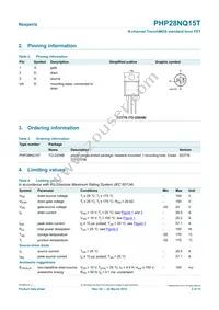 PHP28NQ15T Datasheet Page 2