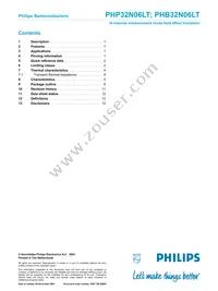 PHP32N06LT Datasheet Page 13