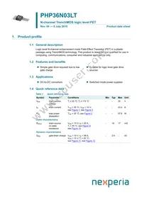 PHP36N03LT Datasheet Cover