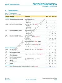 PHP45N03LTA Datasheet Page 5