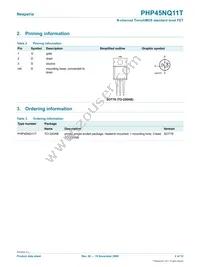 PHP45NQ11T Datasheet Page 2