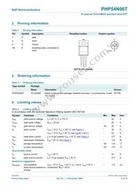 PHP54N06T Datasheet Page 2