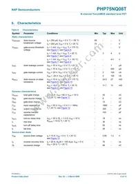 PHP75NQ08T Datasheet Page 6