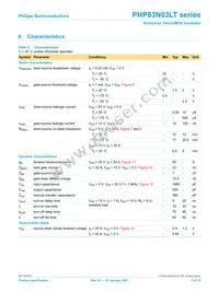 PHP83N03LT Datasheet Page 5