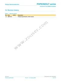 PHP83N03LT Datasheet Page 12