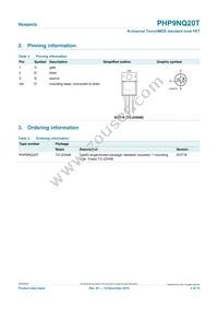 PHP9NQ20T Datasheet Page 2