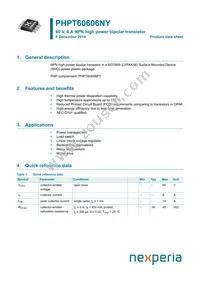 PHPT60606NYX Datasheet Cover