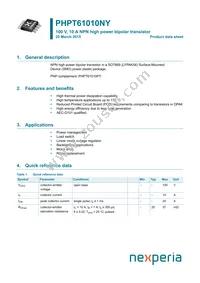 PHPT61010NYX Datasheet Cover