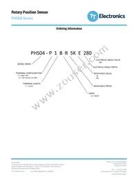 PHS04-P1BR5KE280 Datasheet Page 3