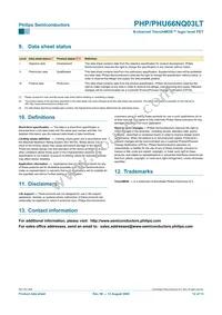 PHU66NQ03LT Datasheet Page 12