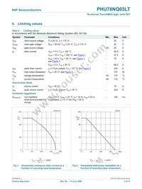 PHU78NQ03LT Datasheet Page 3