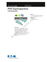 PHV-5R4V505-R Datasheet Cover