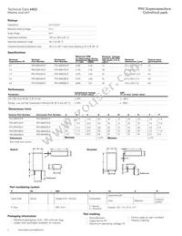 PHV-5R4V505-R Datasheet Page 2