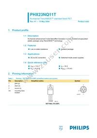 PHX23NQ11T Datasheet Cover