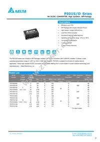 PI01S1215A Datasheet Cover