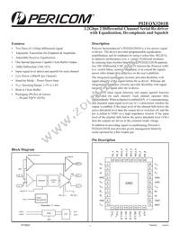 PI2EQX3201BZFE Datasheet Cover