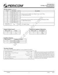 PI2EQX3232AZDE Datasheet Page 3