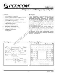 PI2EQX4402NBE Datasheet Cover
