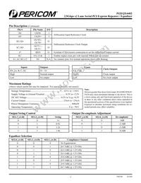PI2EQX4402NBE Datasheet Page 3