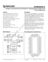 PI2EQX6864-AZFE Datasheet Cover