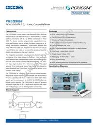 PI2EQX862XUAEX Datasheet Cover